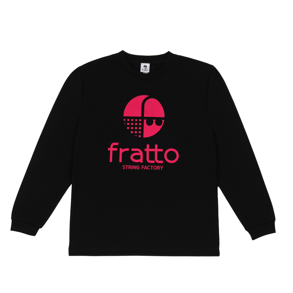 frattoオリジナル　ロングTシャツ　マーク　ブラックxピンク