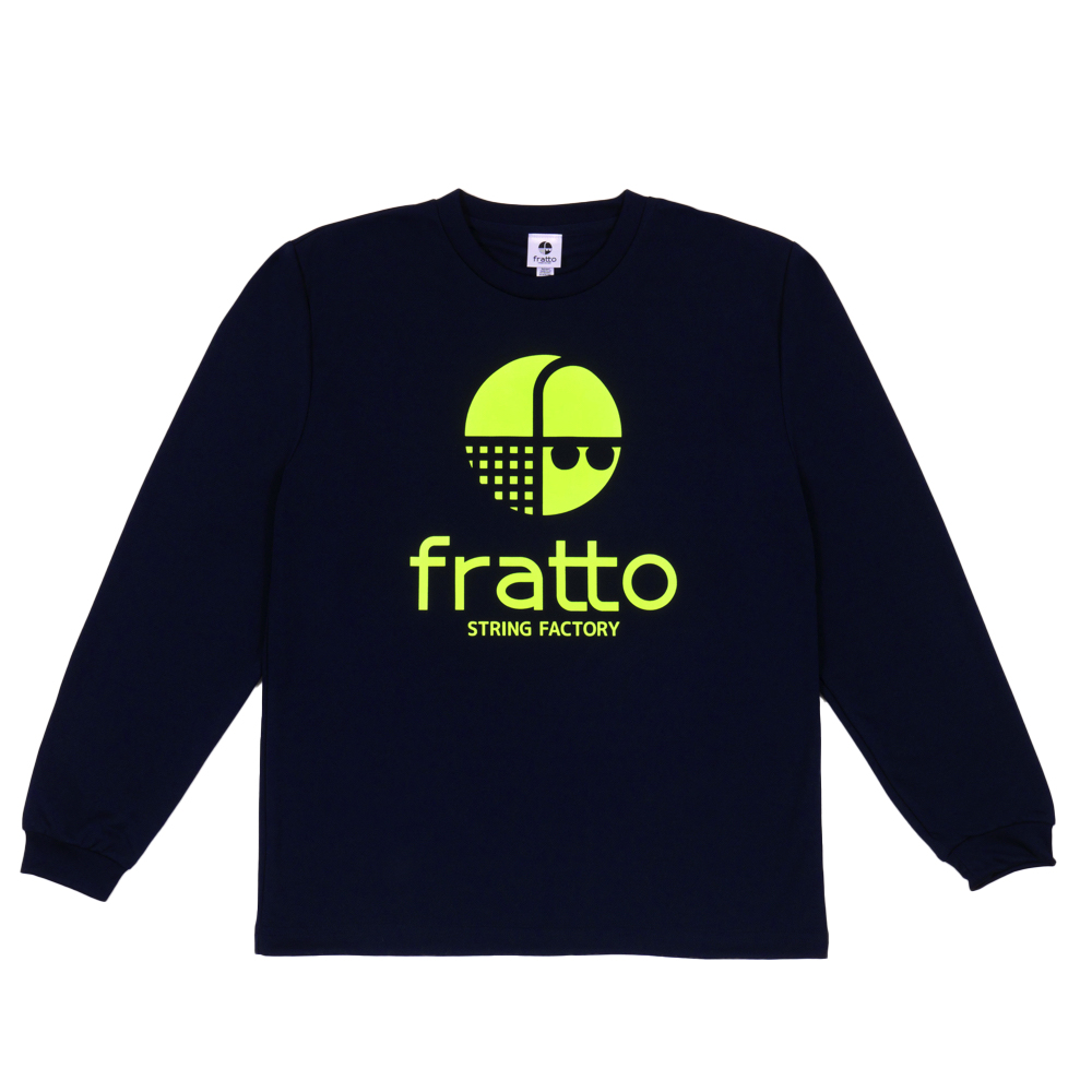 frattoオリジナル　　ロングTシャツ　　　マーク　　　　　　　ネイビーxイエロー