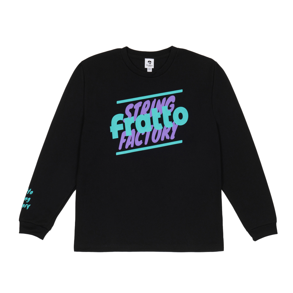 frattoオリジナル　　ロングTシャツ　　　POP in　　　ブラック