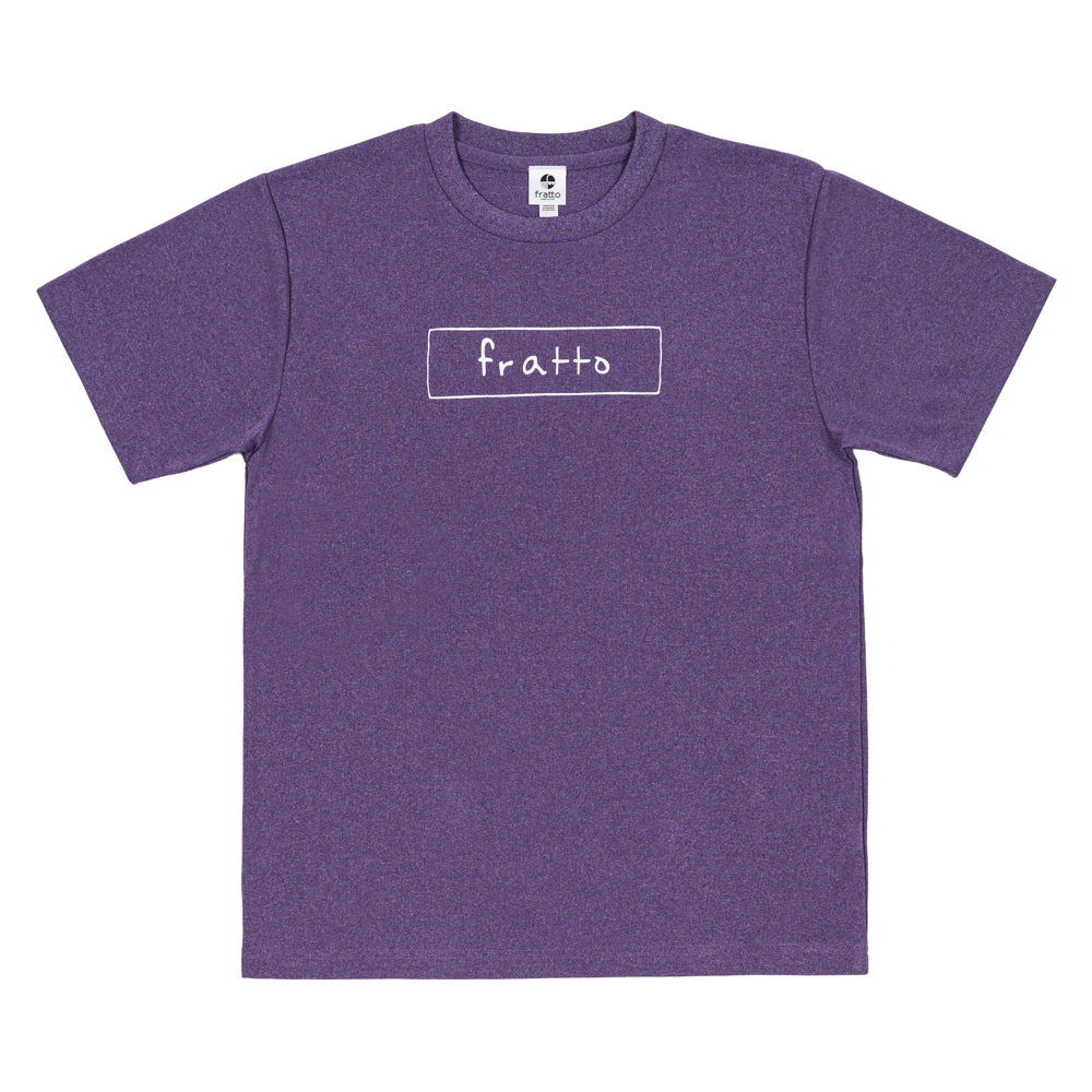 frattoオリジナル　シンプルロゴ　Ｔシャツ　パープル杢