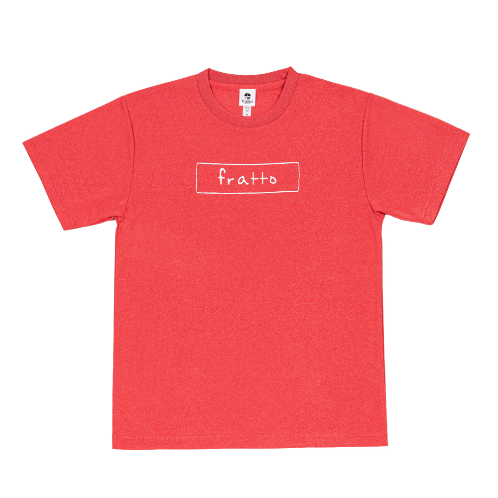 frattoオリジナル　シンプルロゴ　Ｔシャツ　レッド杢