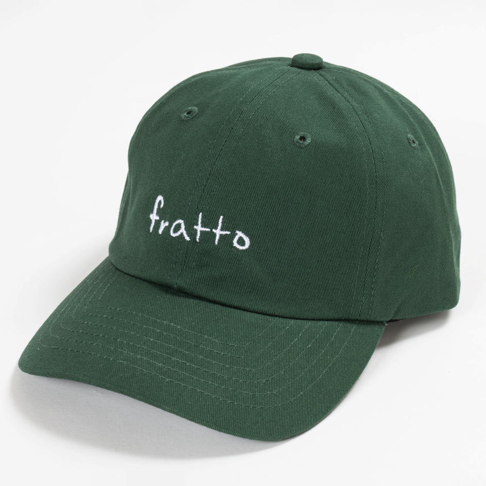 frattoオリジナル　　シンプル刺繍キャップ　　ブリティッシュグリーン