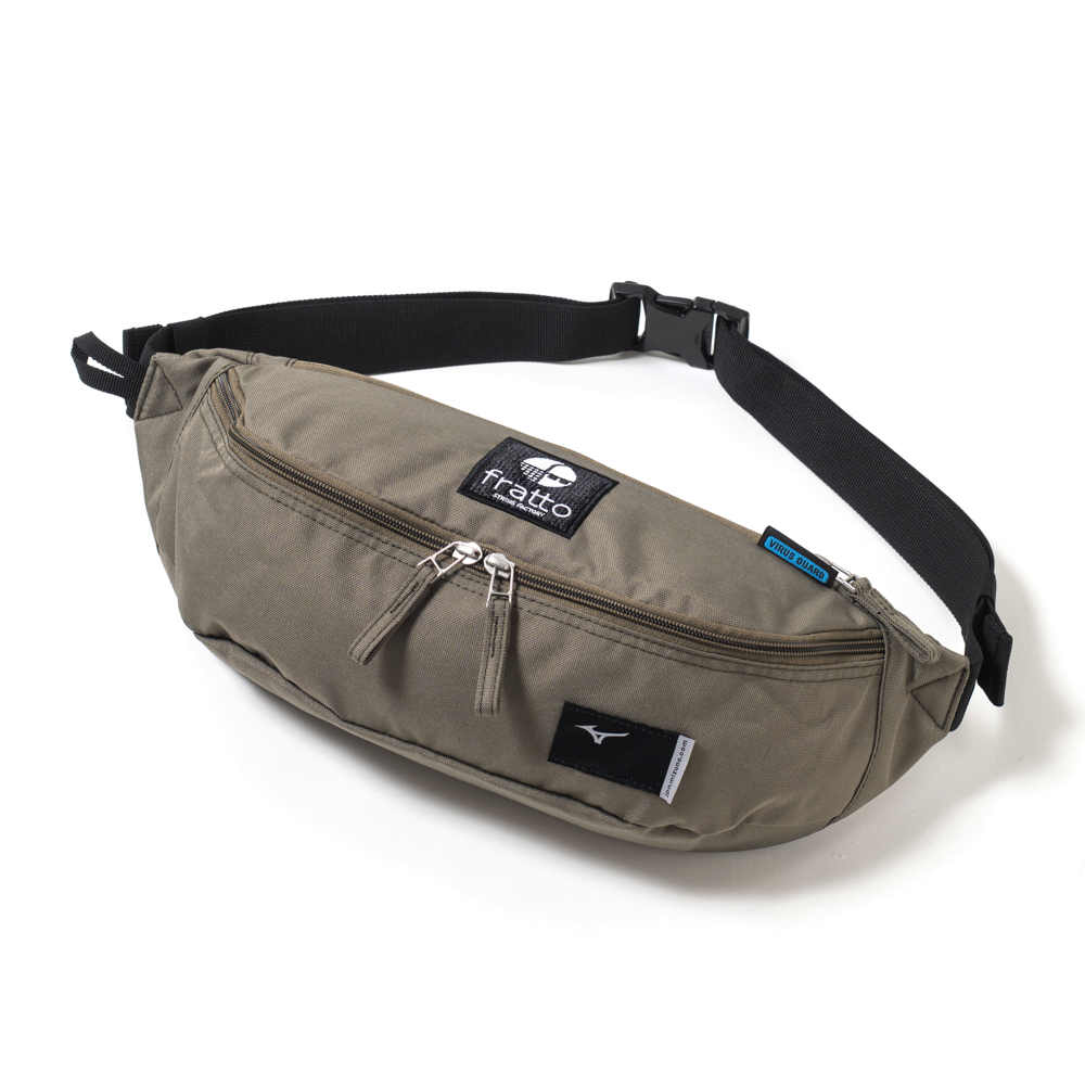 MIZUNO frattoロゴ入り  ボディバッグ オリーブ