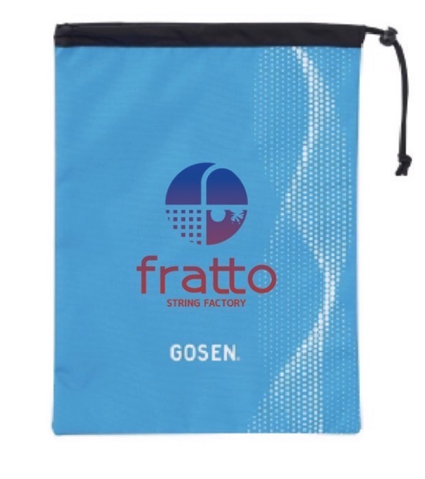 GOSEN　frattoロゴ入り　シューズケース　サックスｘブルー　※数量限定