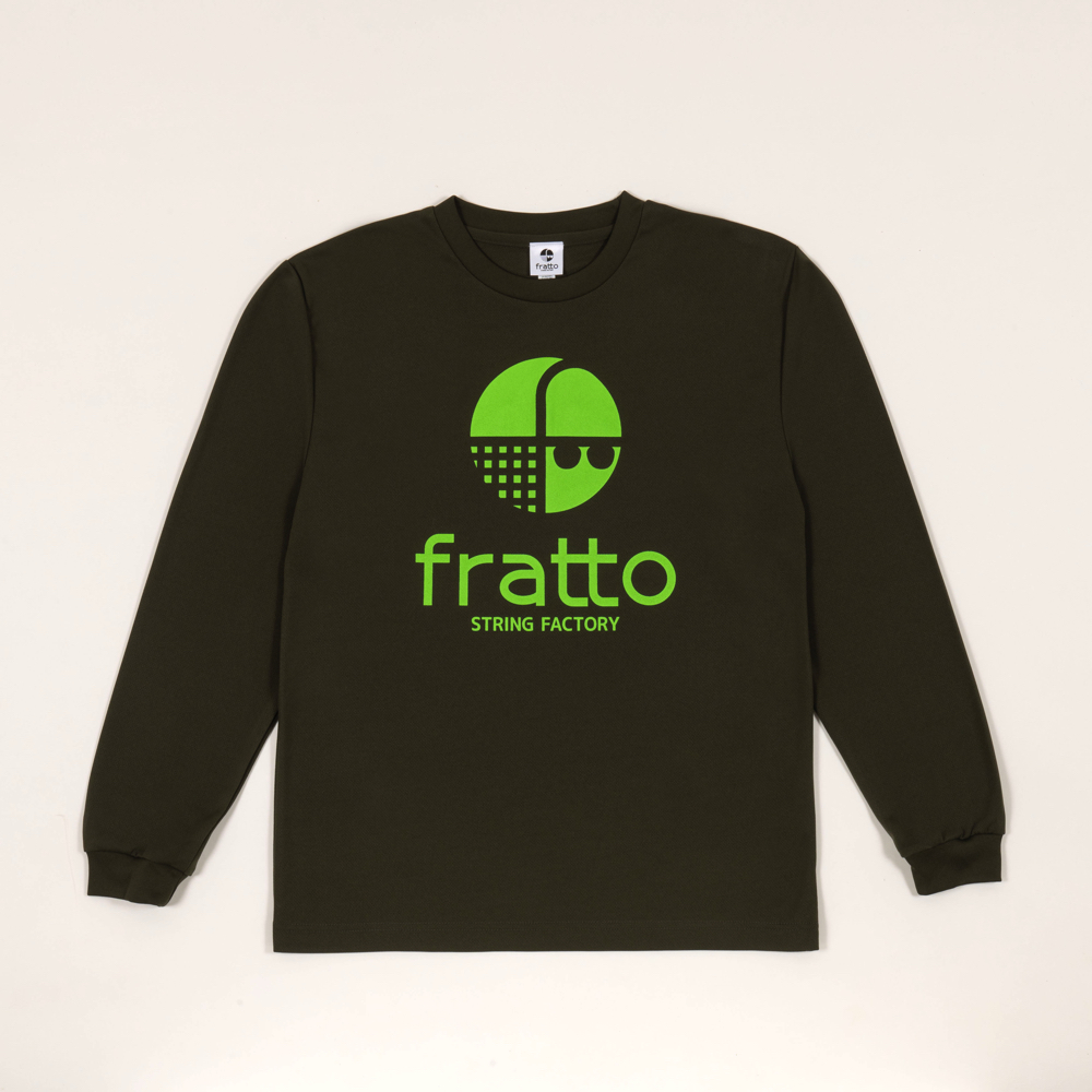 frattoオリジナル　　ロングTシャツ　　　マーク　　　　　　　カーキｘライトグリーン