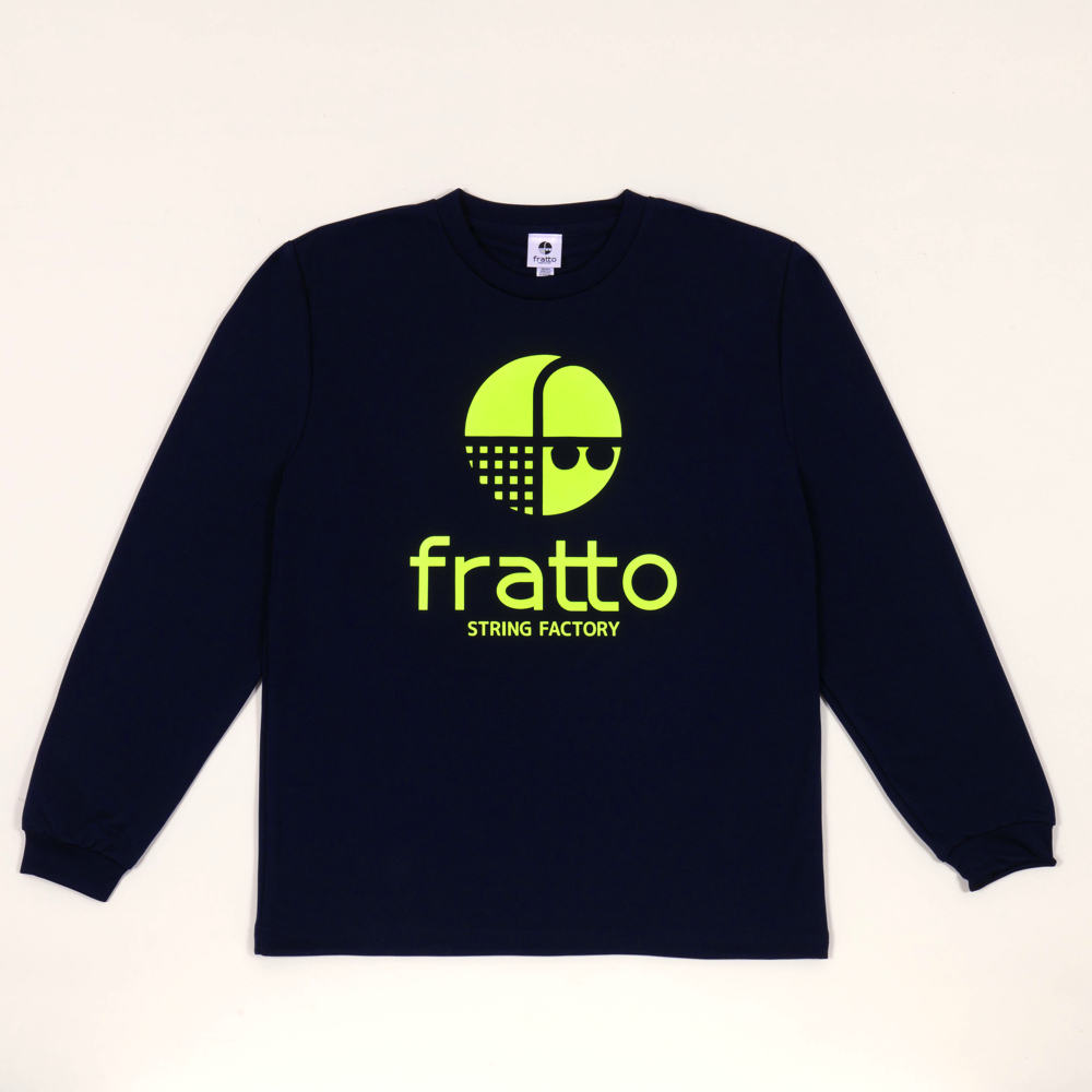 frattoオリジナル　　ロングTシャツ　　　マーク　　　　　　　ネイビーxイエロー