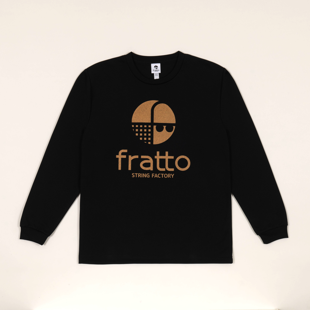 frattoオリジナル　　ロングTシャツ　　　マーク　　　　　　　ブラックｘゴールド