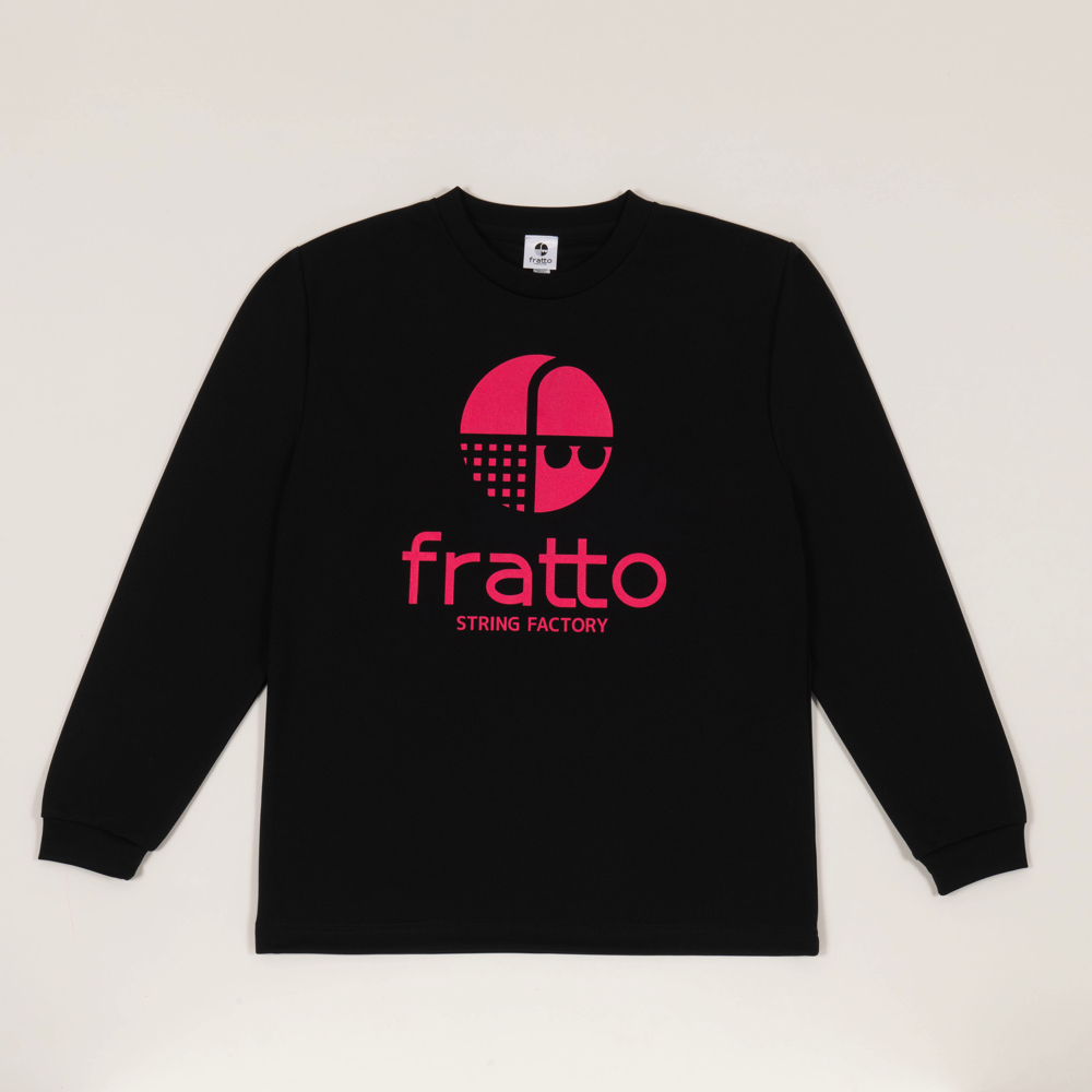 frattoオリジナル　ロングTシャツ　マーク　ブラックxピンク