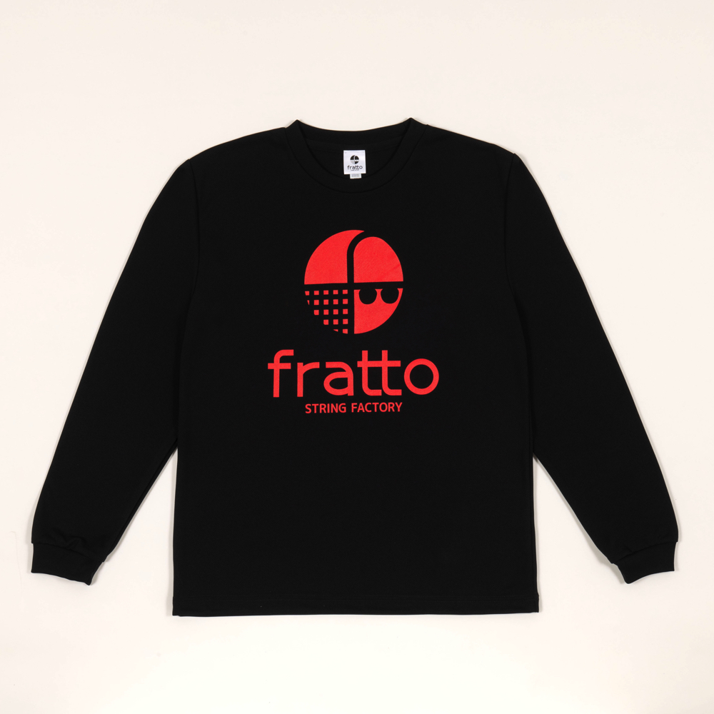 frattoオリジナル　　ロングTシャツ　　　マーク　　　　　　　ブラックｘレッド