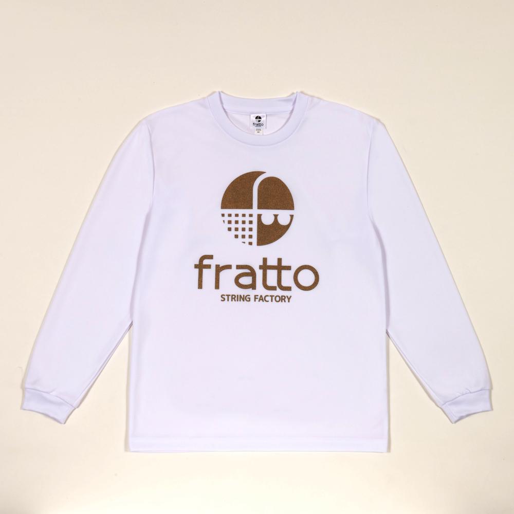 frattoオリジナル　 　ロングTシャツマーク　　　　　　　　　ホワイトｘゴールド