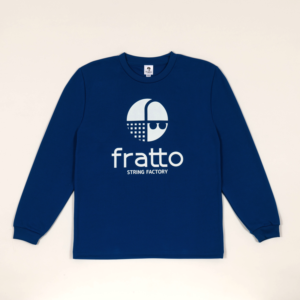 frattoオリジナル　　ロングTシャツ　　　マーク　ロイヤルブルーxホワイト